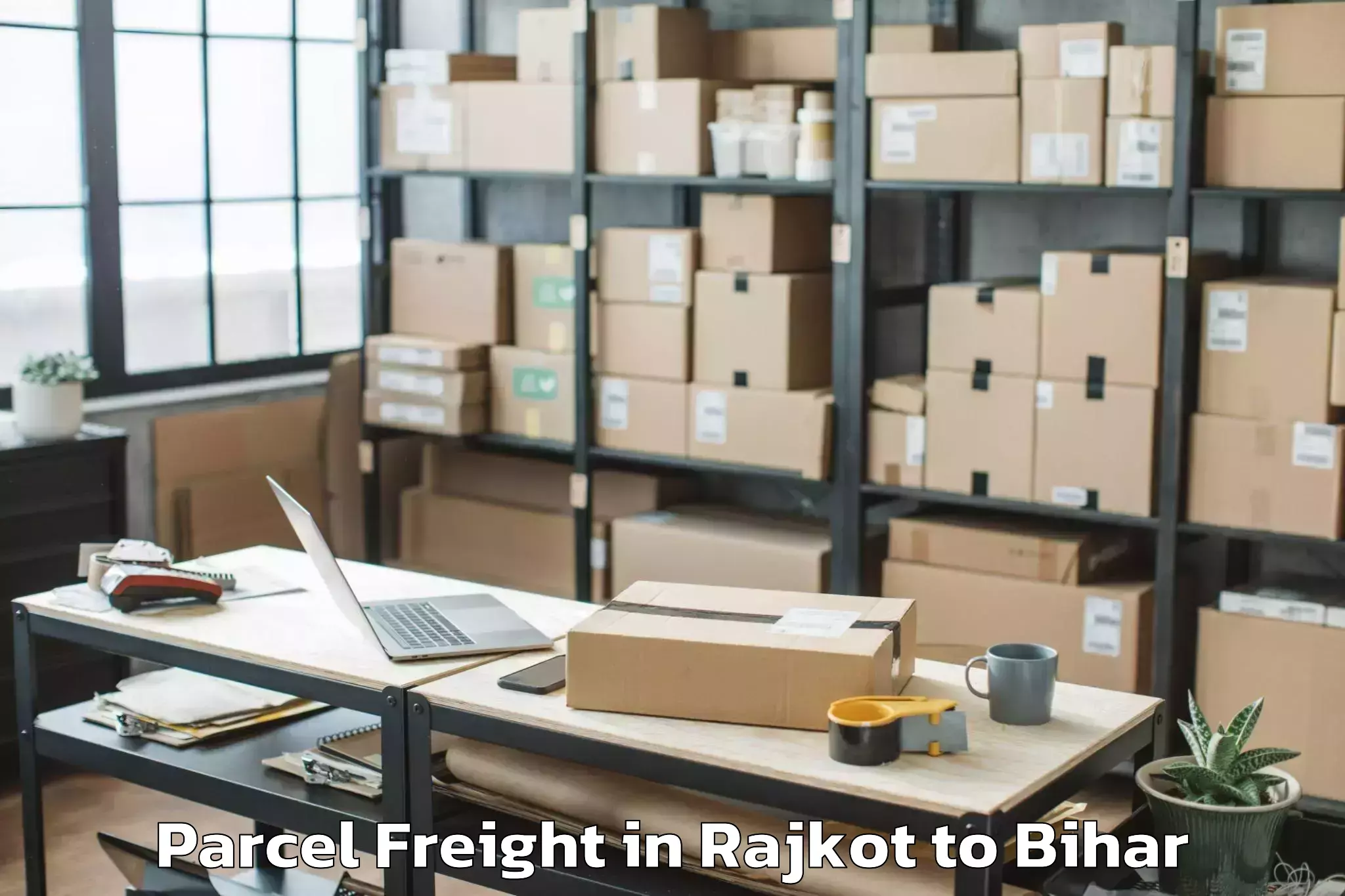 Trusted Rajkot to Rajauli Parcel Freight